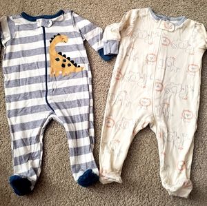 2 pair of sleeper onsies